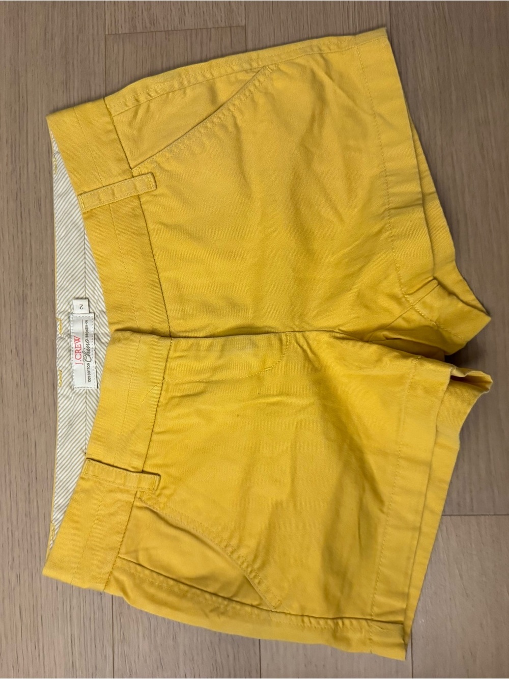 J. Crew Yellow Cotton Shorts